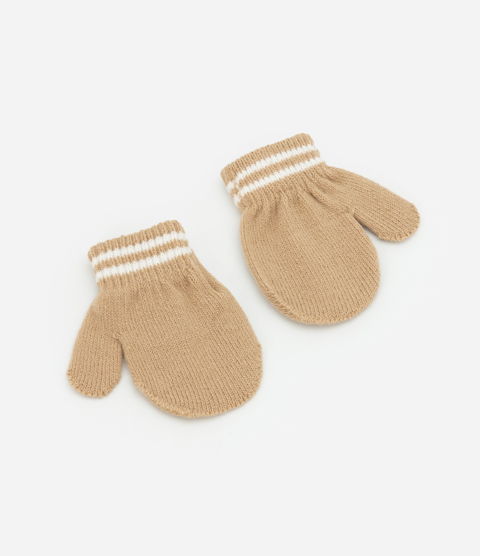 Conjunto Gorro e Luva em Tricô com Bordado Raposinha - Tam 0 a 12 meses Bege 5