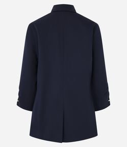 Blazer Regular em Alfaiataria com Pregas