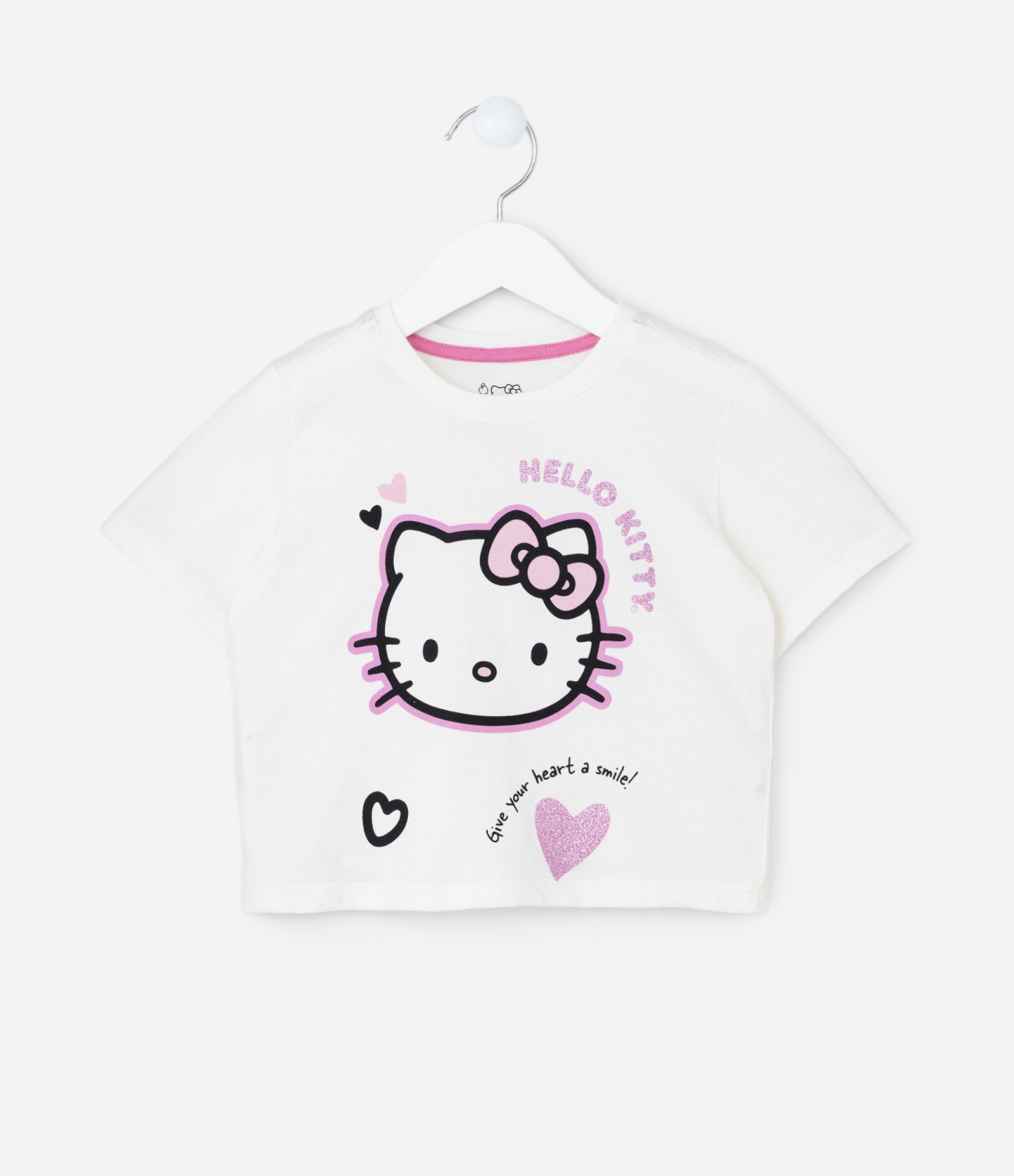 Conjunto Infantil em Algodão Estampa Hello Kitty - Tam 1 a 6 anos Rosa 2