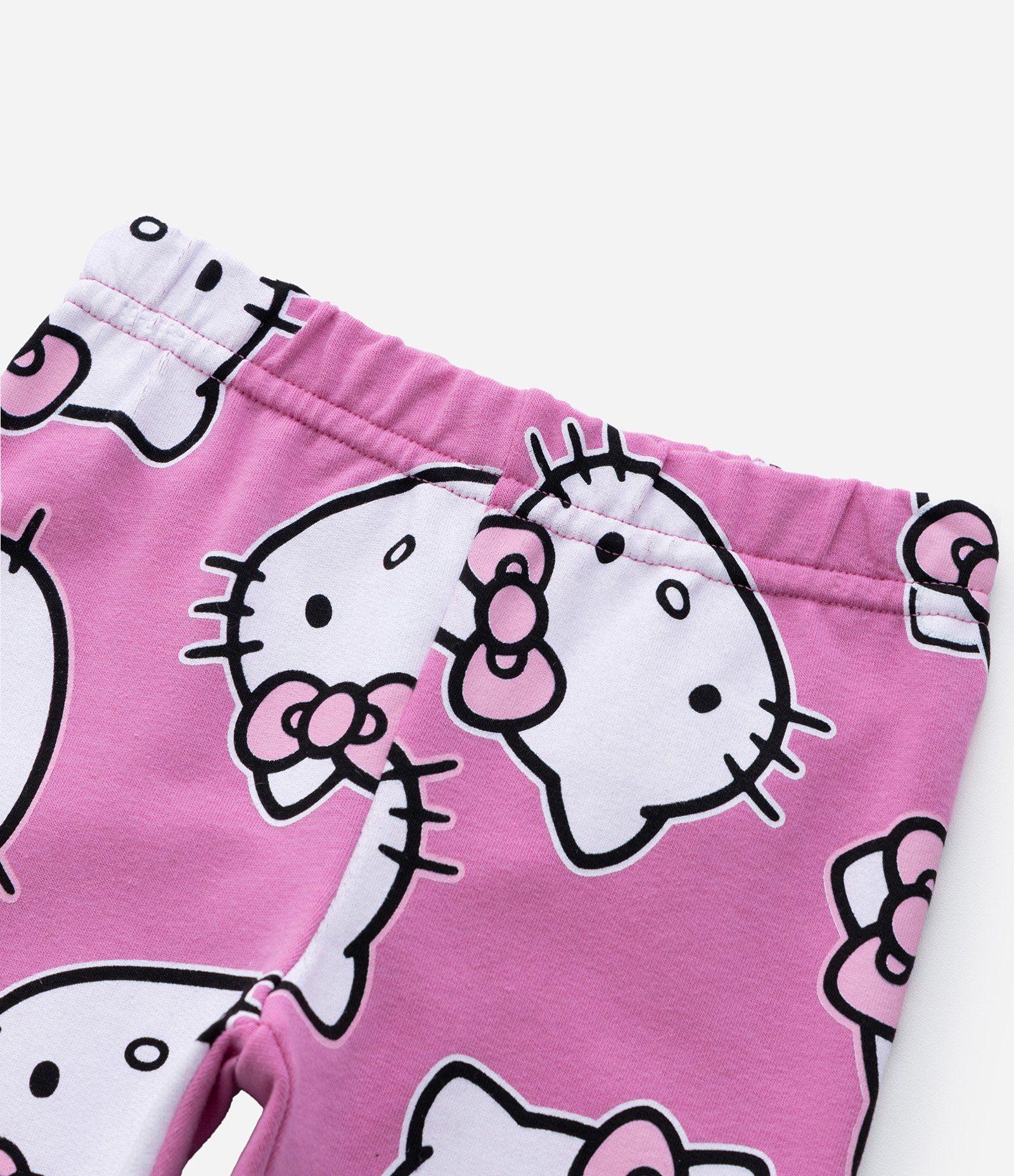 Conjunto Infantil em Algodão Estampa Hello Kitty - Tam 1 a 6 anos Rosa 6