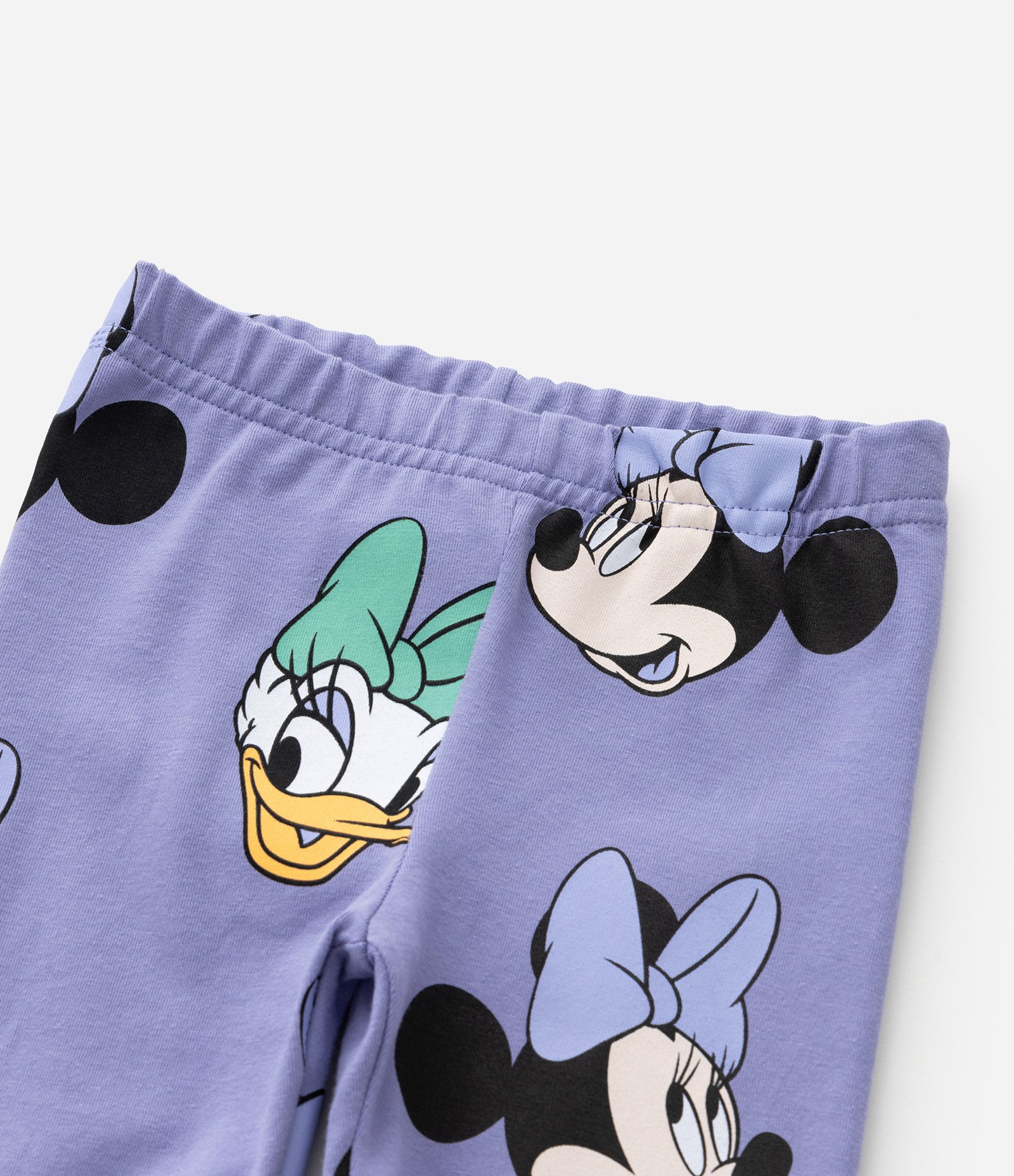 Conjunto Infantil com Babado e Estampa da Minnie e Margarida - Tam 1 a 6 Anos Branco/Lilás 6