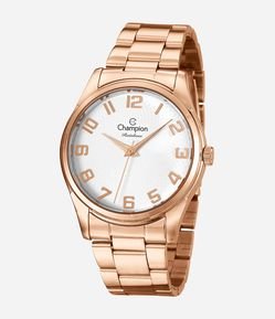 Kit Relógio Feminino Analógico Champion com Pulseira e Caixa em Metal