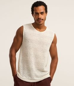 Regata em Tricô com Textura