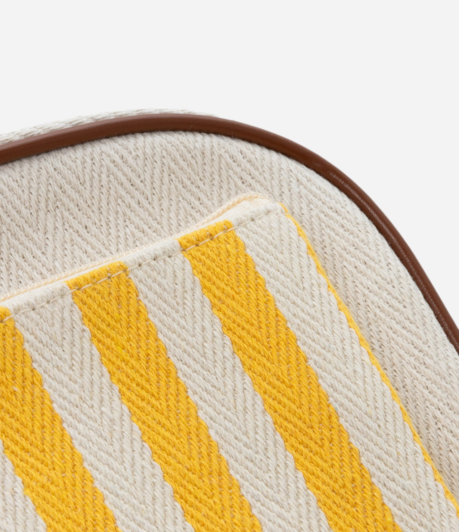 Kit 03 Nécessaire Grande em PU Estampa Listras Envelope Off White/Amarelo 3