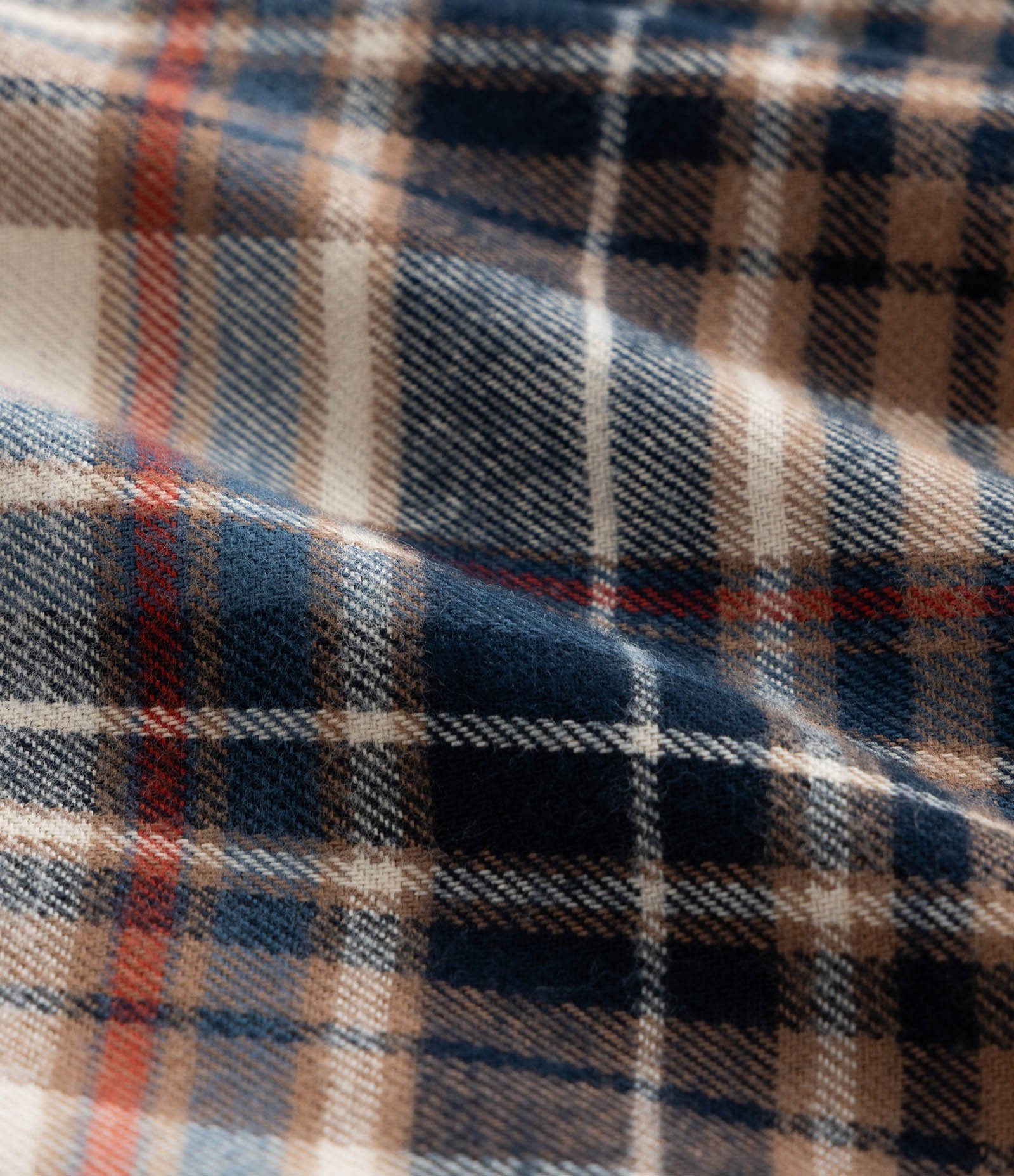 Camisa Infantil em Flanela com Estampa Xadrez - Tam 1 a 6 Anos Marro/Azul 3