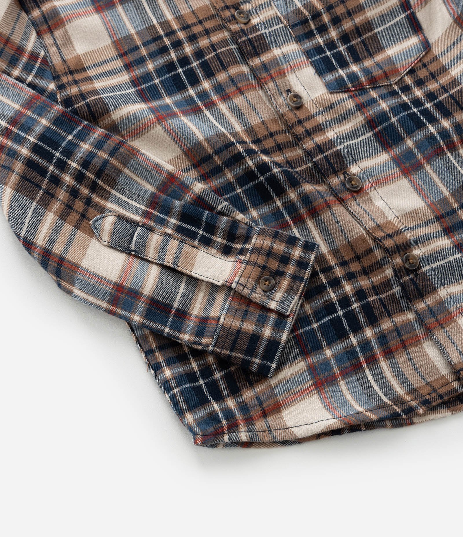 Camisa Infantil em Flanela com Estampa Xadrez - Tam 1 a 6 Anos Marro/Azul 4