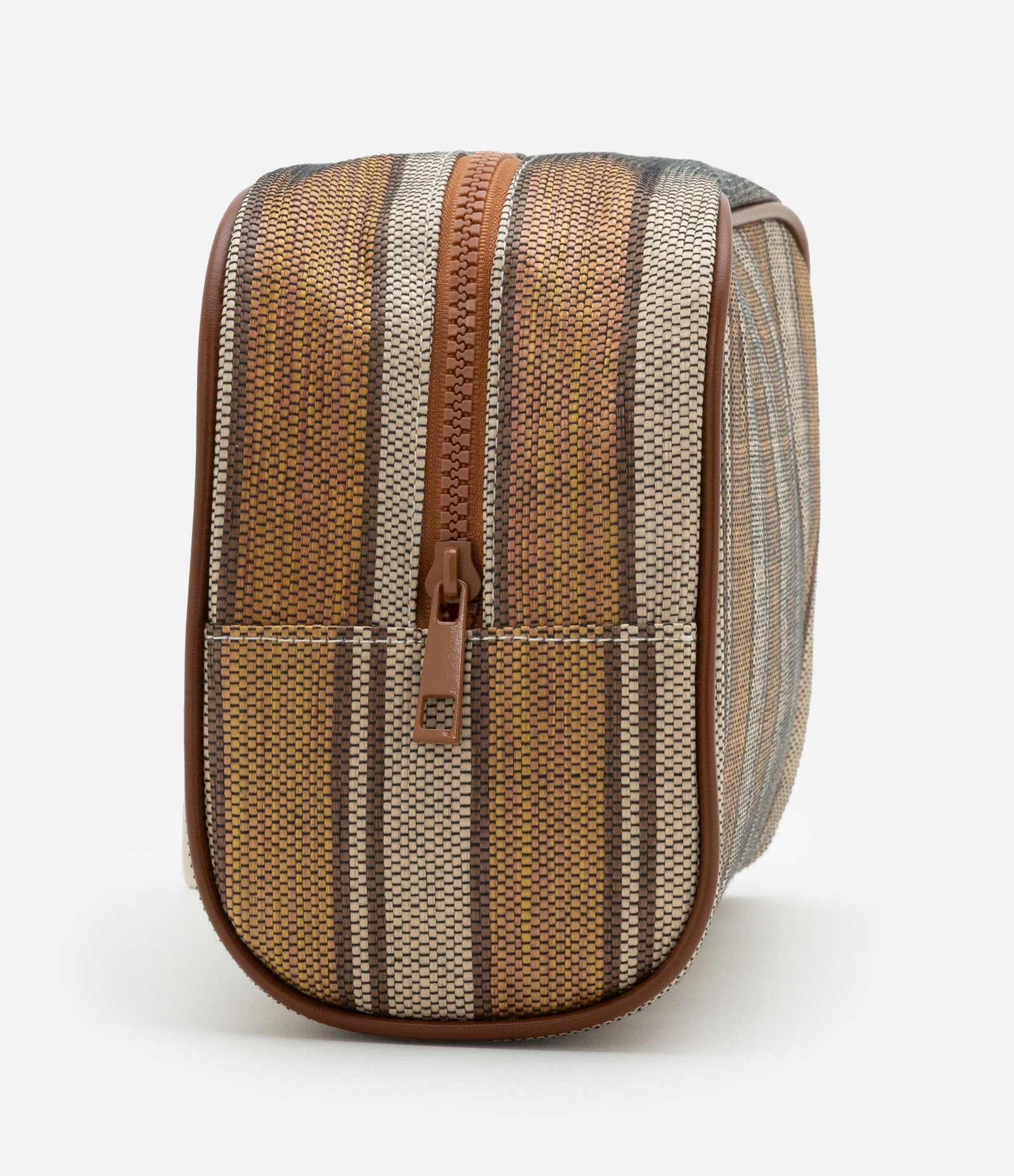 Nécessaire Retângular Grande Estampa Listras Bege 2