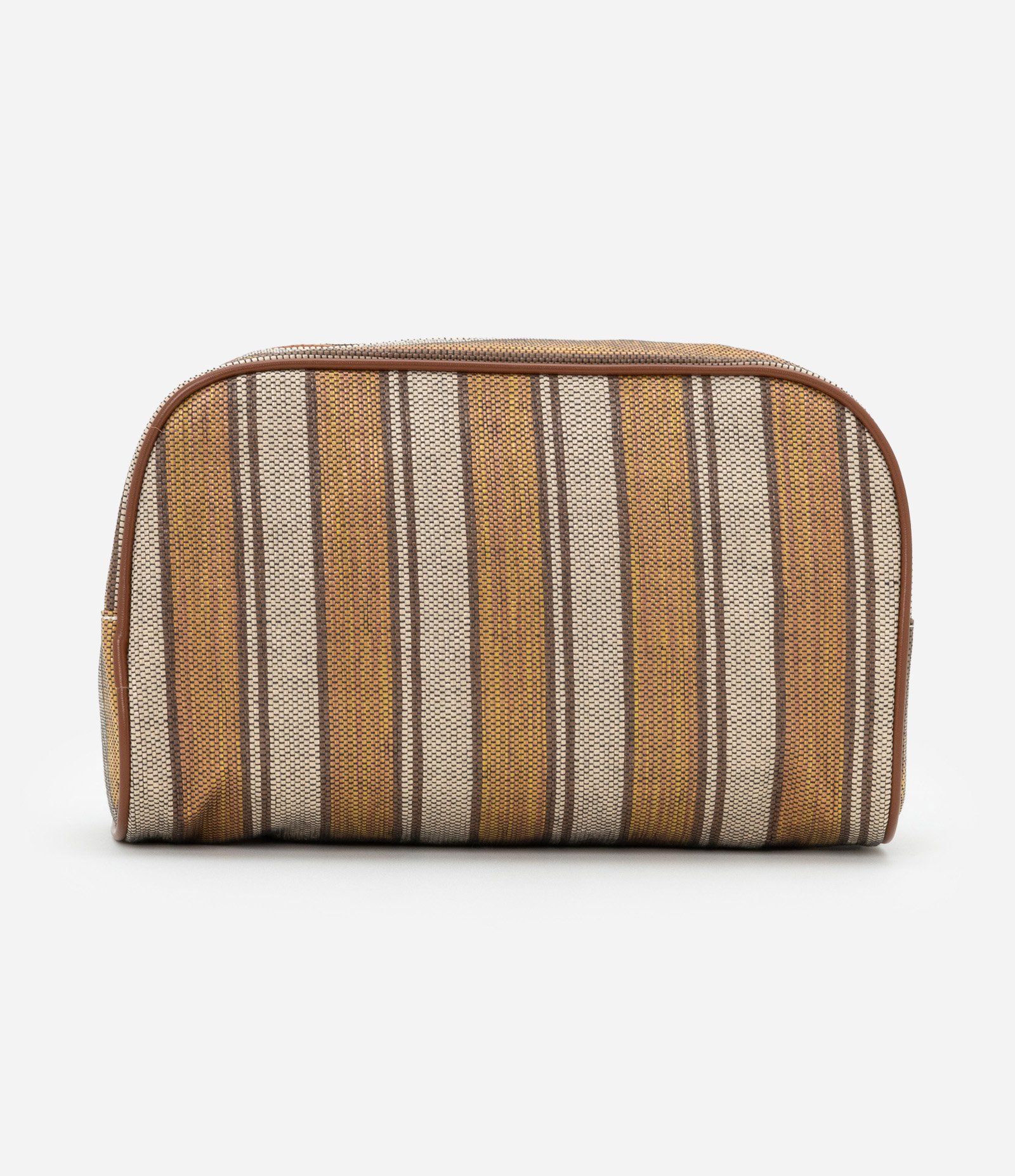 Nécessaire Retângular Grande Estampa Listras Bege 3