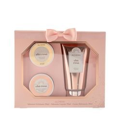 Kit Sabonete Líquido + Sabonete Esfoliante + Hidratante Máscara para Mãos Chá Rosa Alchemia