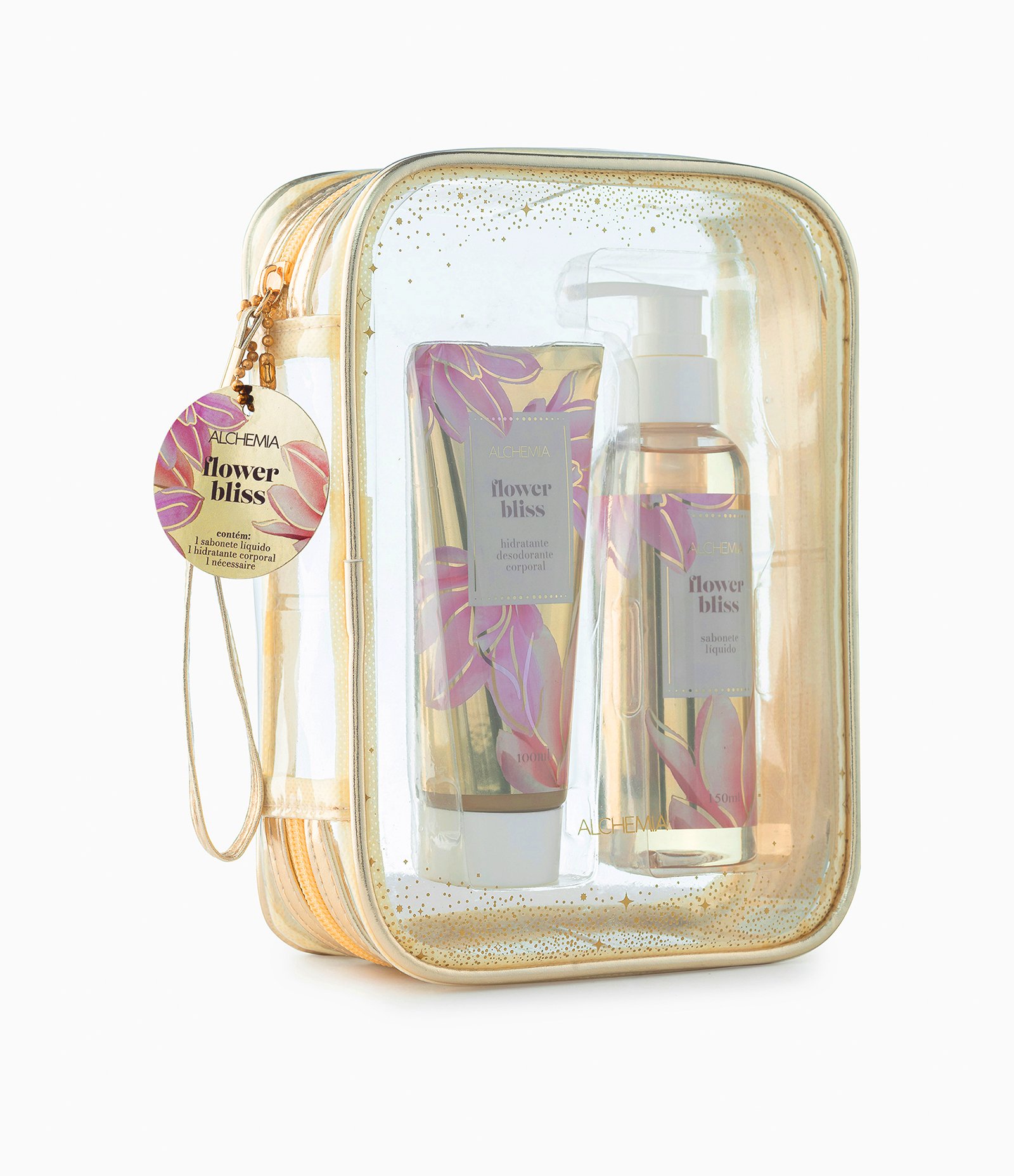 Kit Sabonete Líquido + Hidratante + Nécessaire Alchemia KIT 2