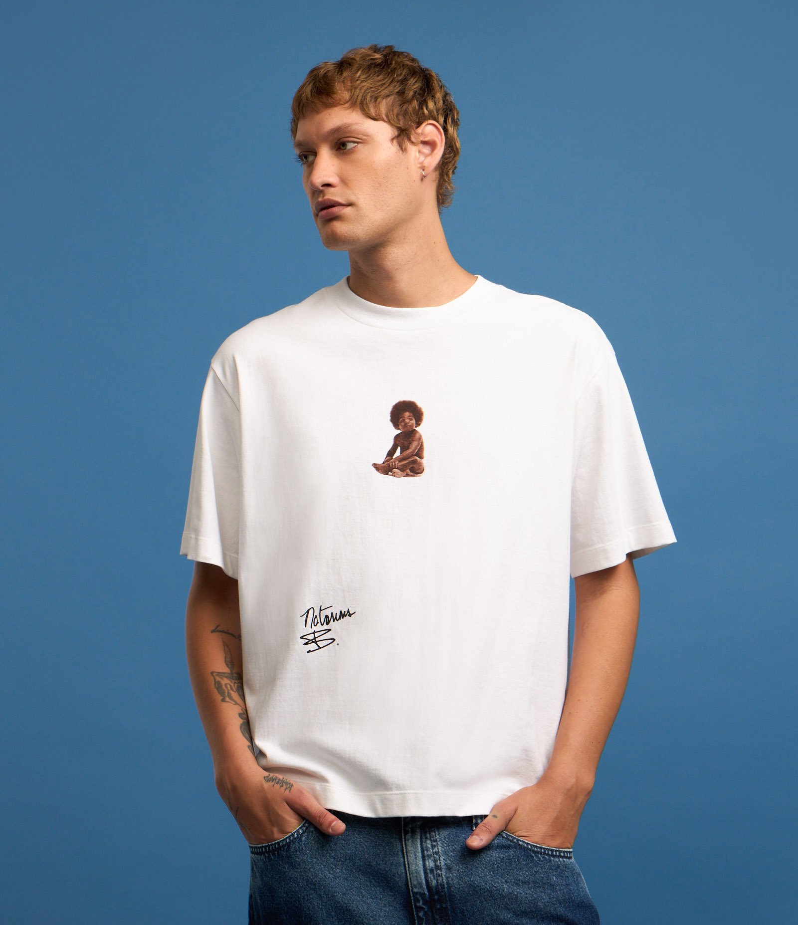 Camiseta Boxy Notorious B.I.G em Malhão Branco 5