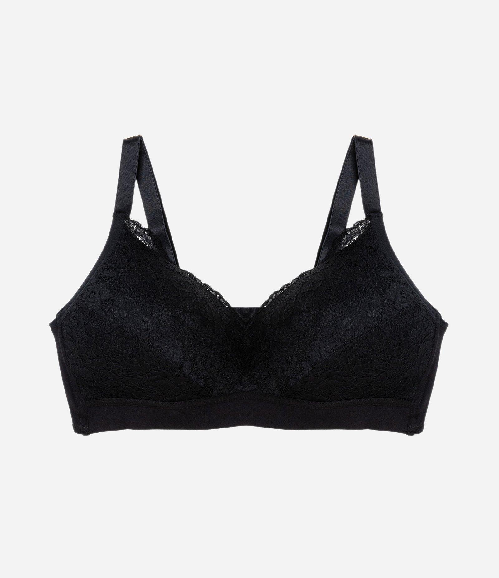 Sutiã com Bojo sem Aro Alta Sustentação Curve e Plus Size Preto 4