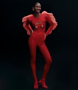 Top com Babado na Manga Longa