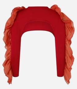 Top com Babado na Manga Longa