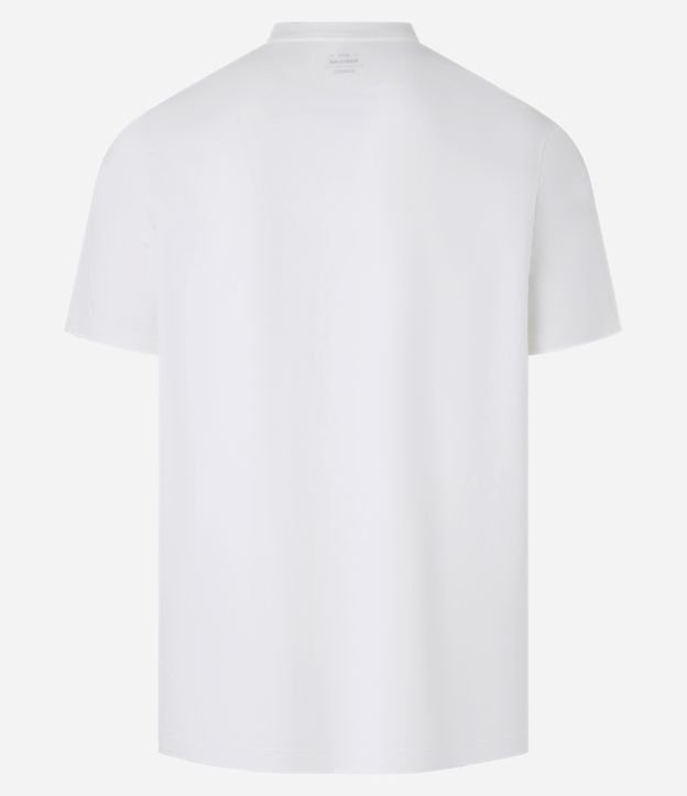 Camiseta Regular em Algodão com Estampa de Dragão Oriental