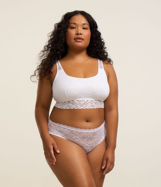 Calcinha Boyshort em Renda Curve & Plus Size