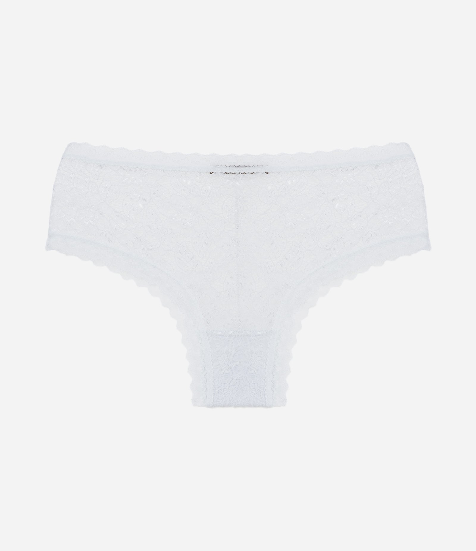 Calcinha Boyshort em Renda Curve & Plus Size Branco 5