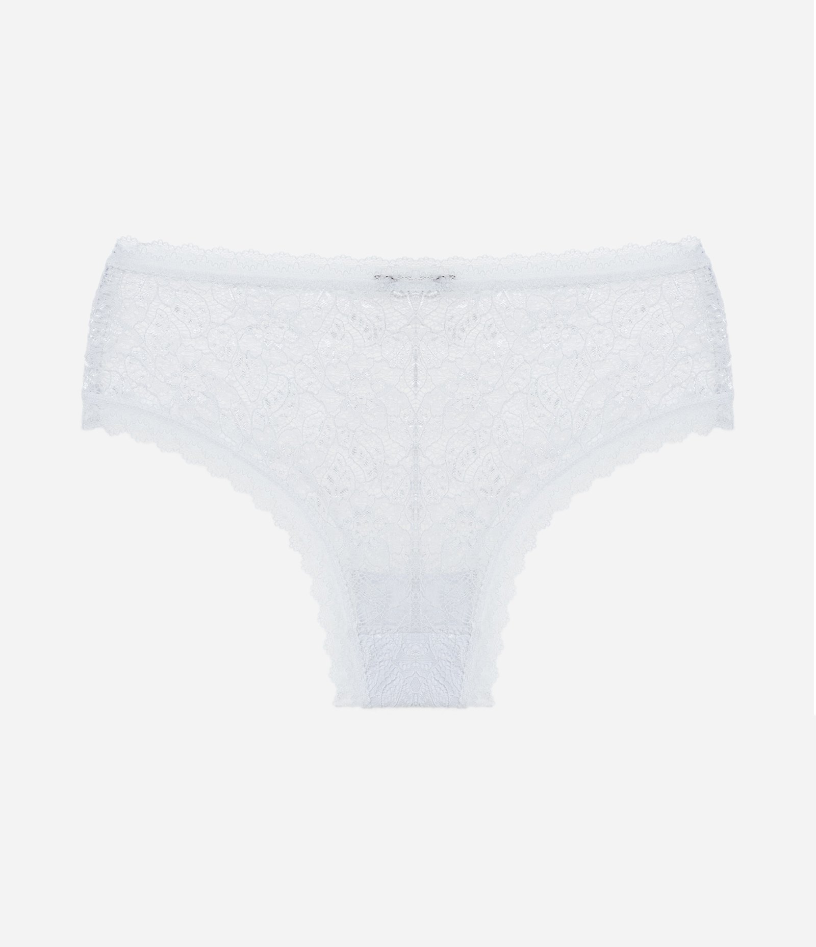 Calcinha Boyshort em Renda Curve & Plus Size Branco 6