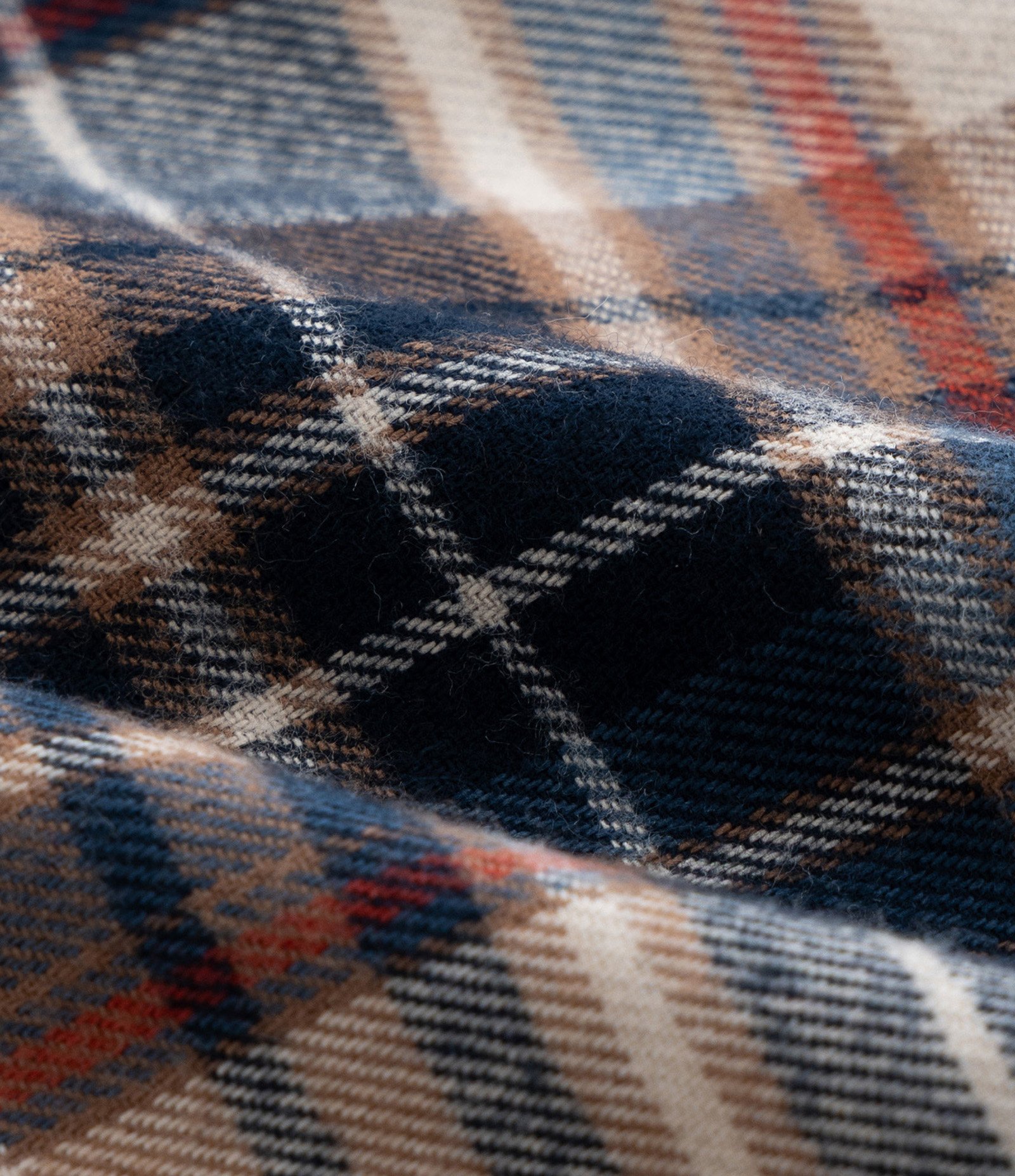 Camisa Infantil em Flanela com Estampa Xadrez - Tam 5 a 14 Anos Marrom/Azul 3