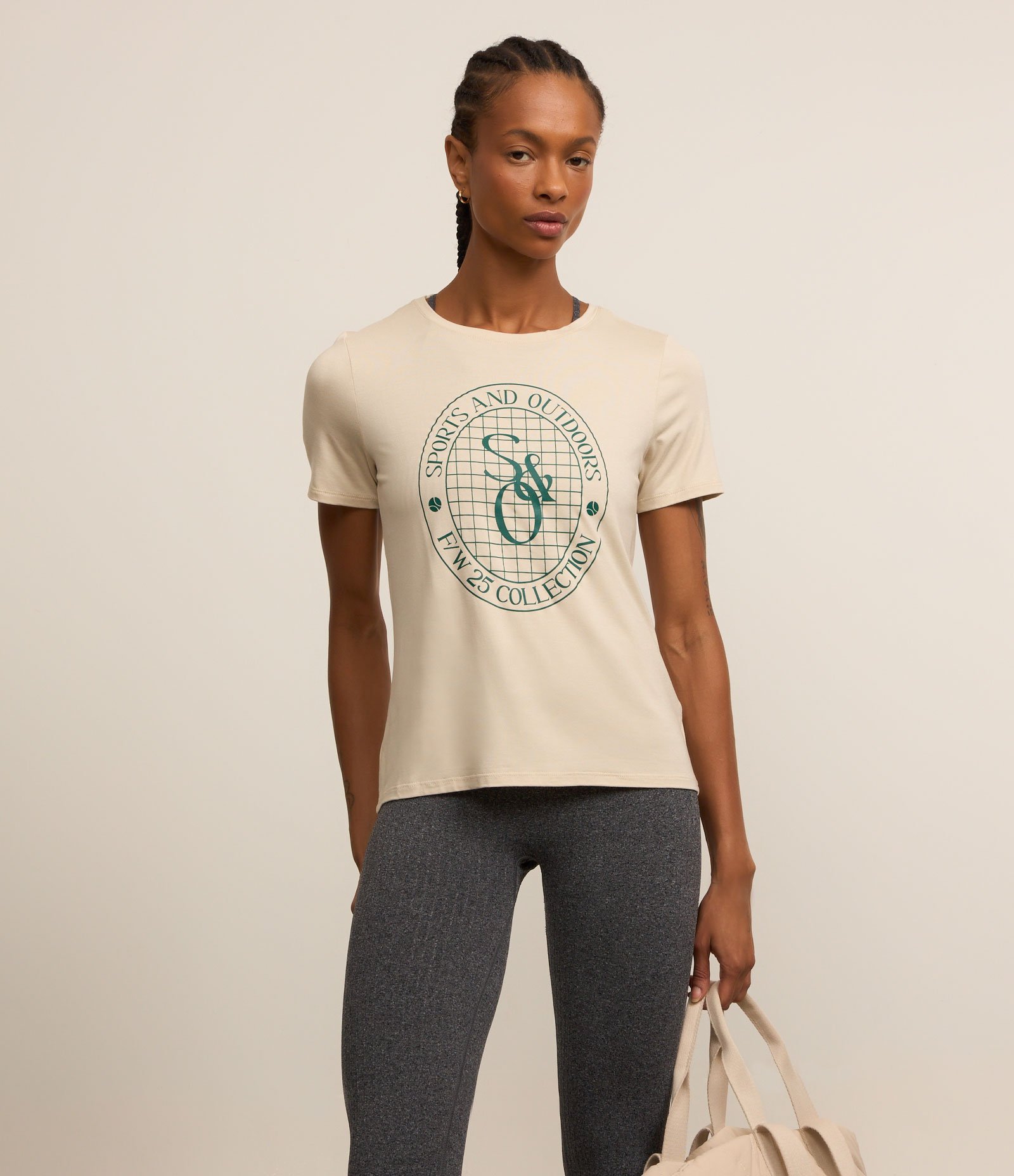 Camiseta Esportiva com Estampa Sports and Outdoors Off White 1