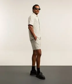 Bermuda em Tweed com Cordão