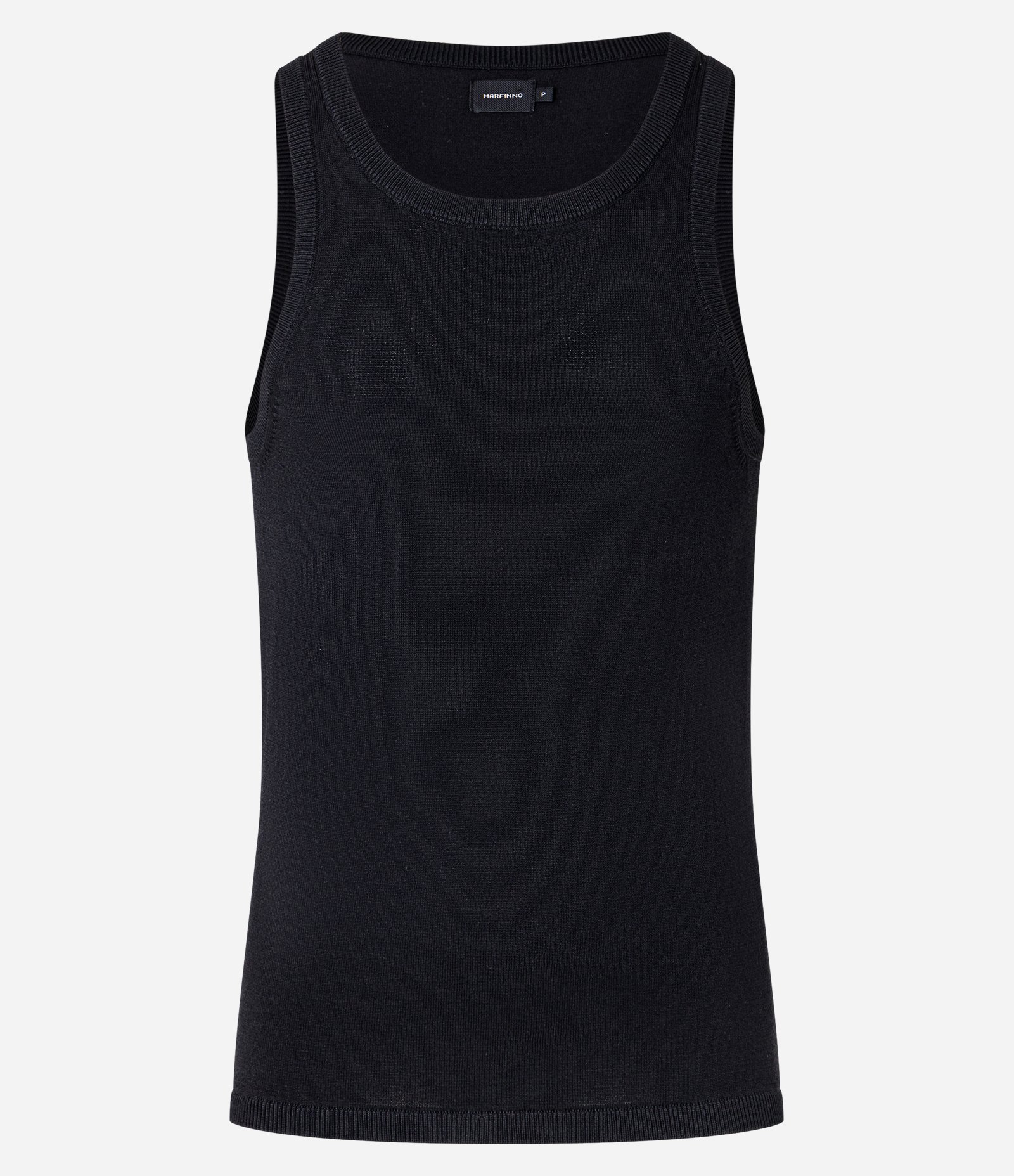 Regata Slim em Tricô com Textura Preto 4