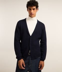 Blazer em Algodão com Gola Lapela