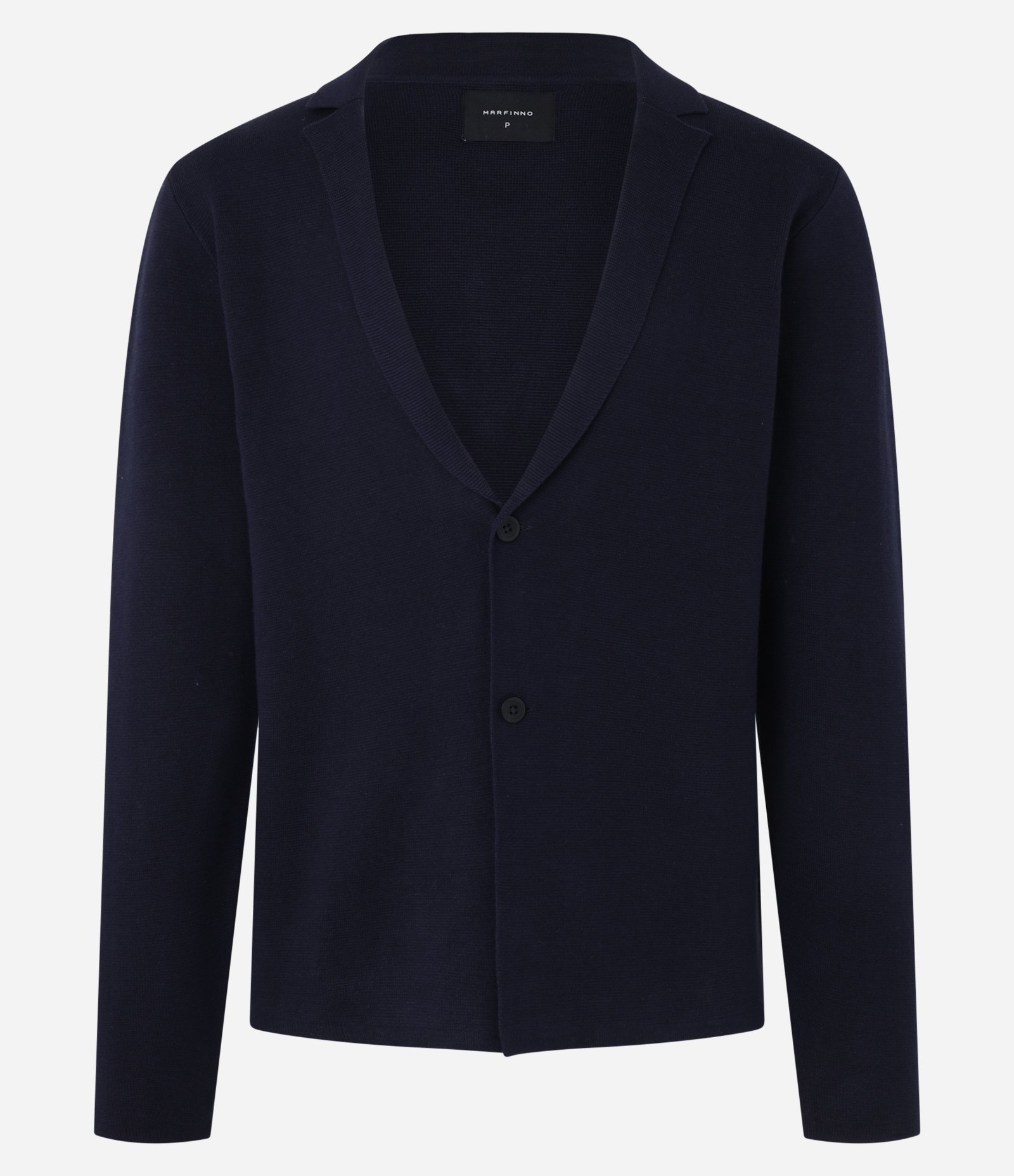 Blazer em Algodão com Gola Lapela Azul Marinho 4