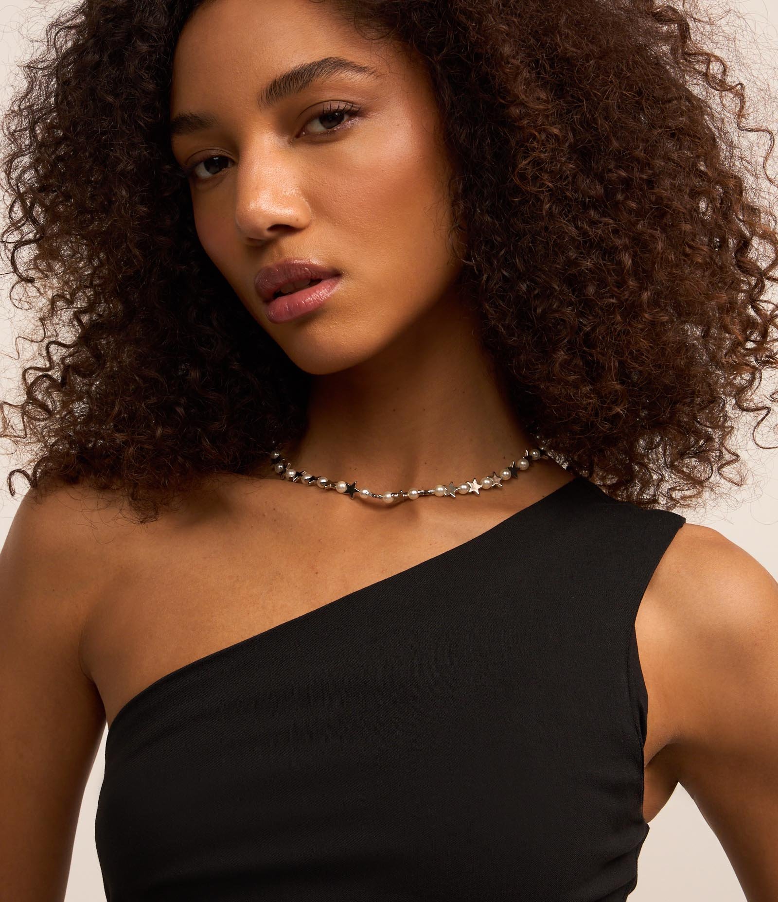 Blusa Ombro Único em Bengaline com Detalhe Drapeado Alongado Preto 3