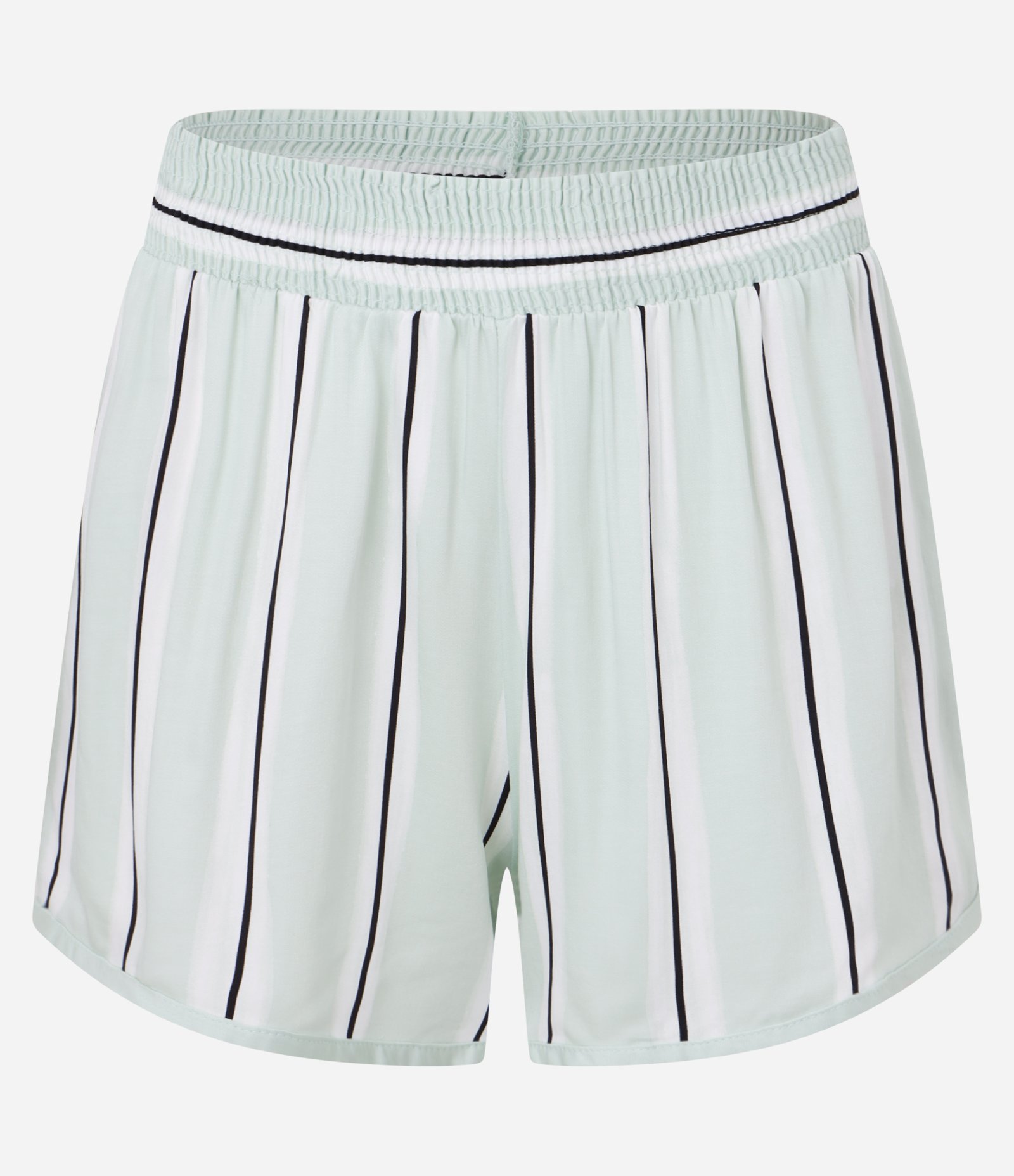 Pijama Short Doll Manga Curta em Viscose com Estampa de Litras e Acetinado Verde 7