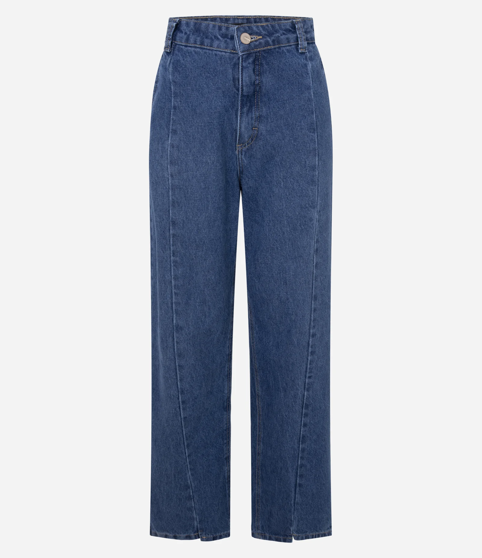 Calça Reta Comfort em Jeans com Cintura Alta Azul 1