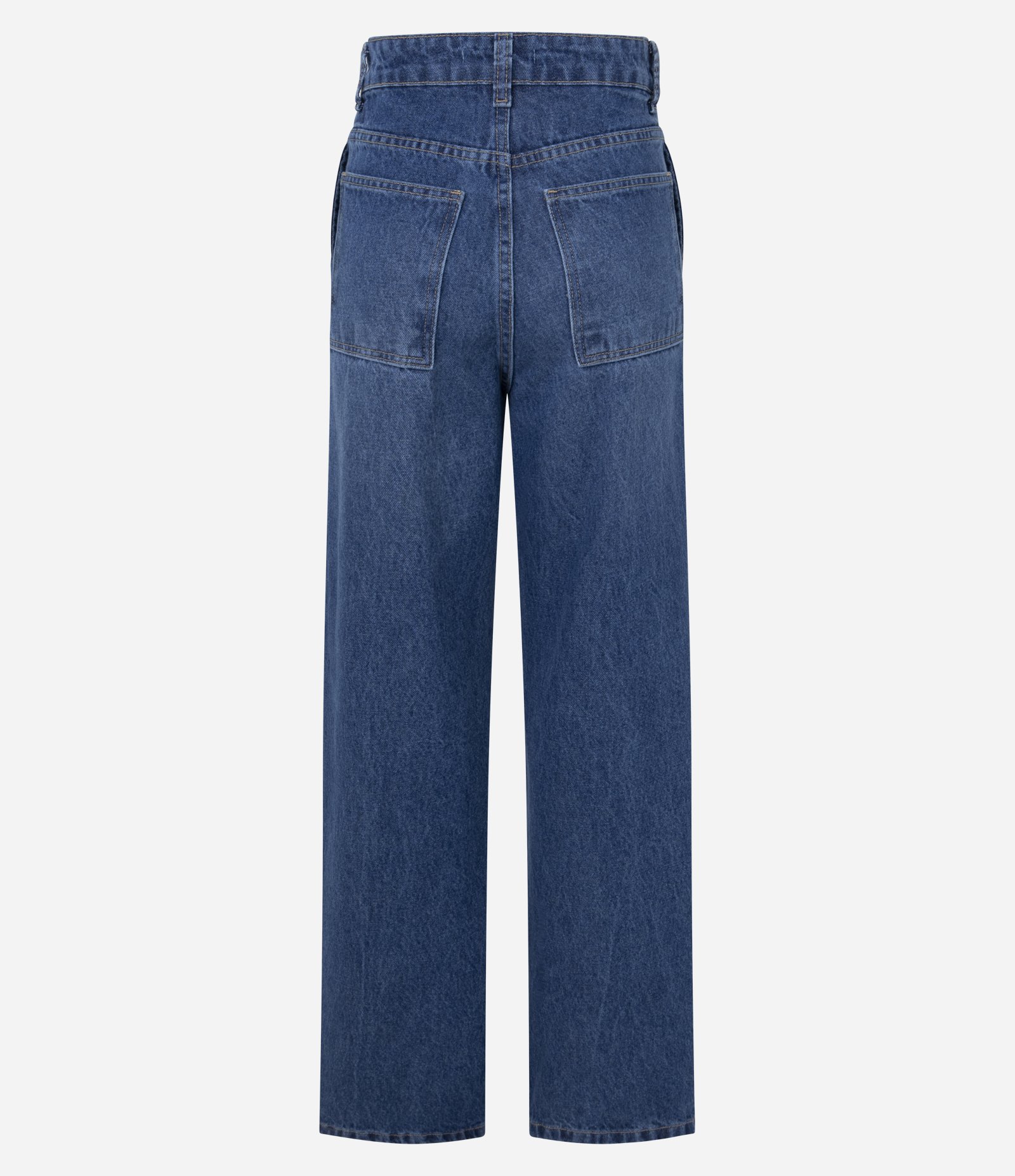 Calça Reta Comfort em Jeans com Cintura Alta Azul 2