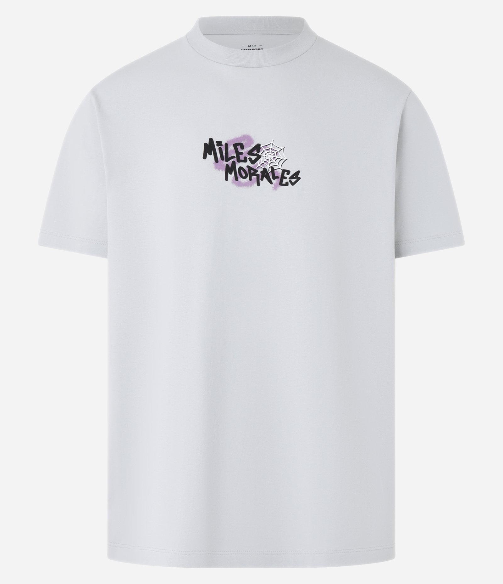 Camiseta Comfort em Algodão com Estampa Homem Aranha Branco 5