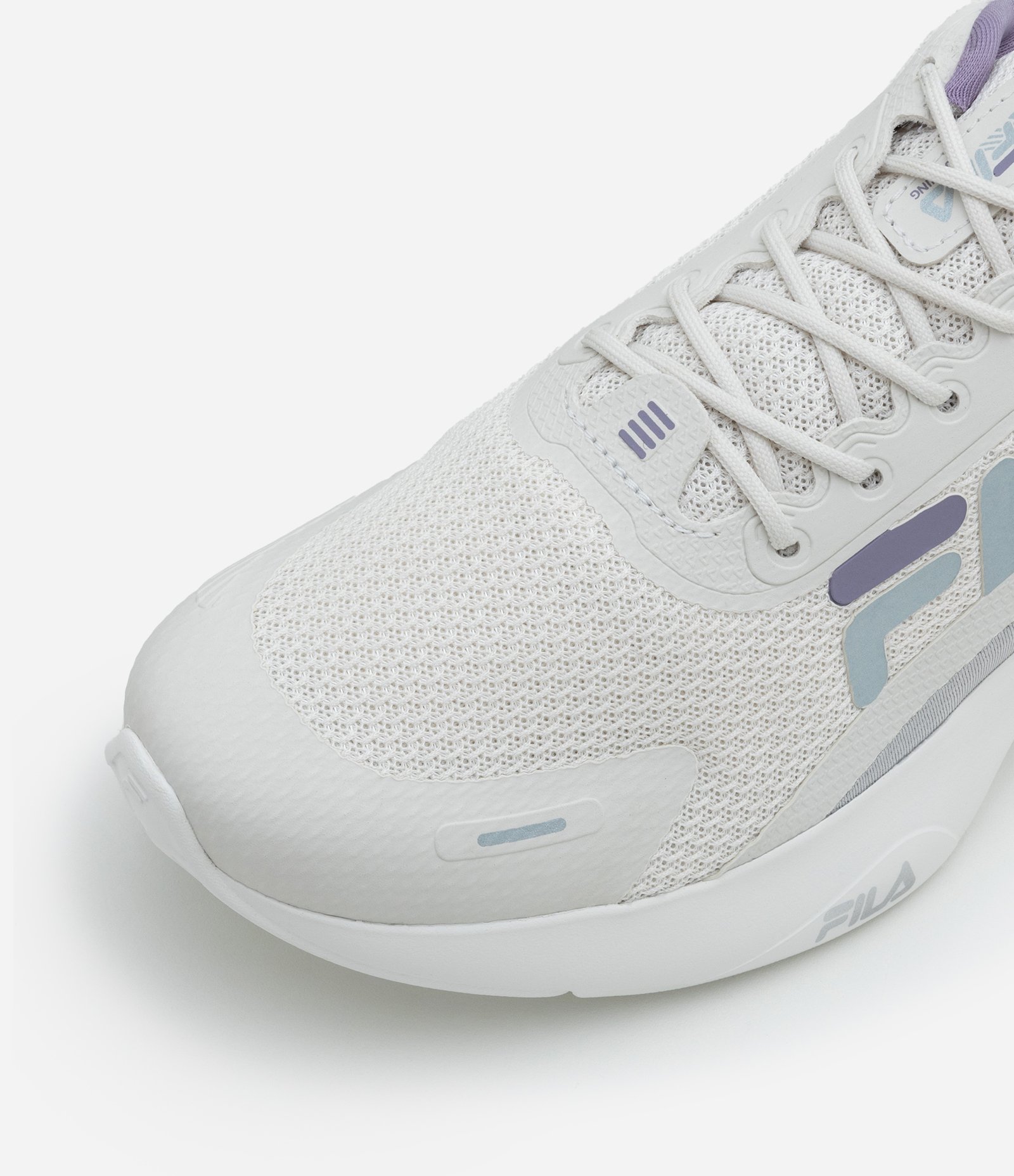 Tênis Jogging Esportivo com Recorte Contrastante FILA Branco 4