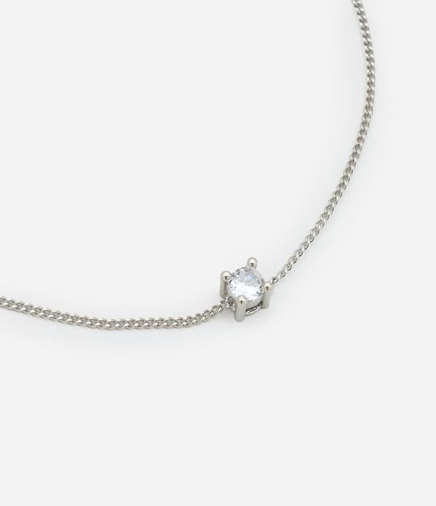 Pulseira Ajustável Básica Ponto de luz com Zircônia Folheado