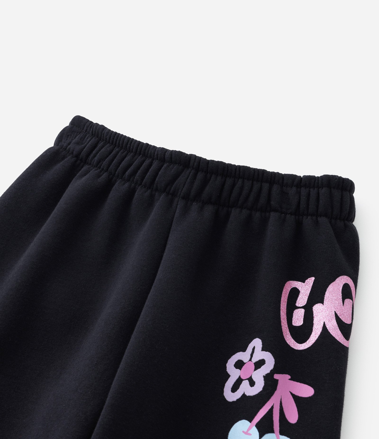 Calça Infantil com Bolso Cargo e Estampa Doodles - Tam 5 a 14 Anos Preto 5