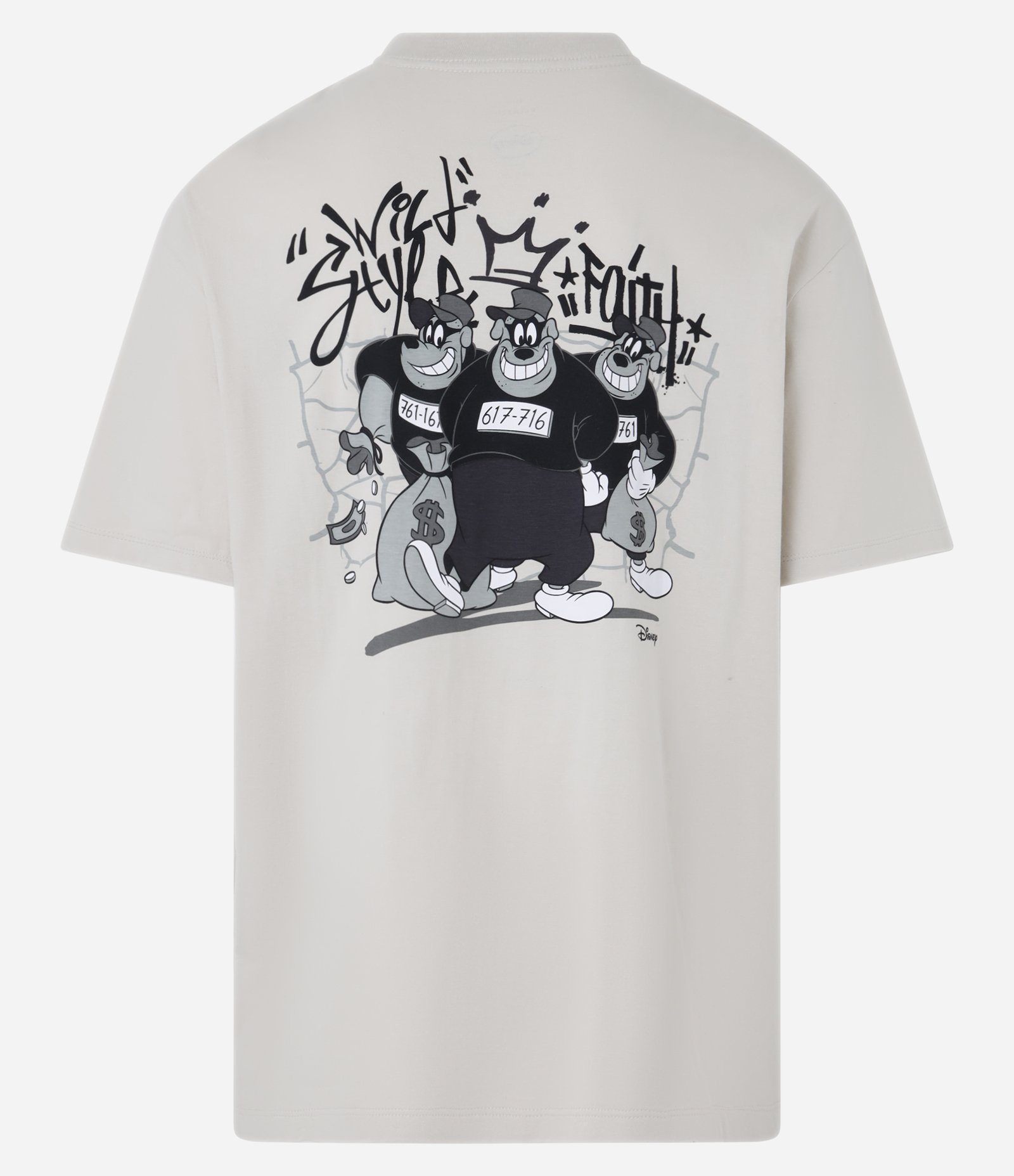 Camiseta Relaxed em Algodão com Estampa Irmãos Metralha Cinza 7