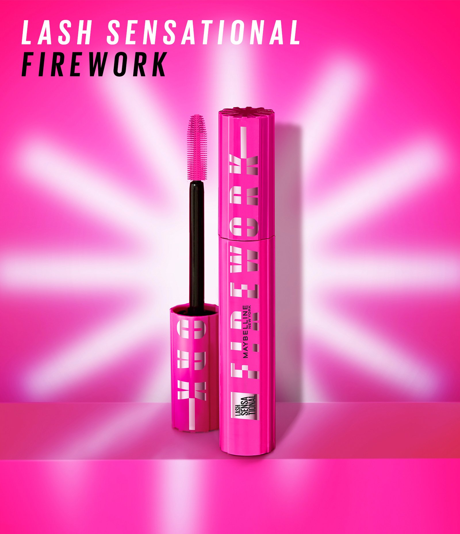 Máscara de Cílios Lash Sensational Firework Maybelline NY Lavável  À Prova D'Água 4