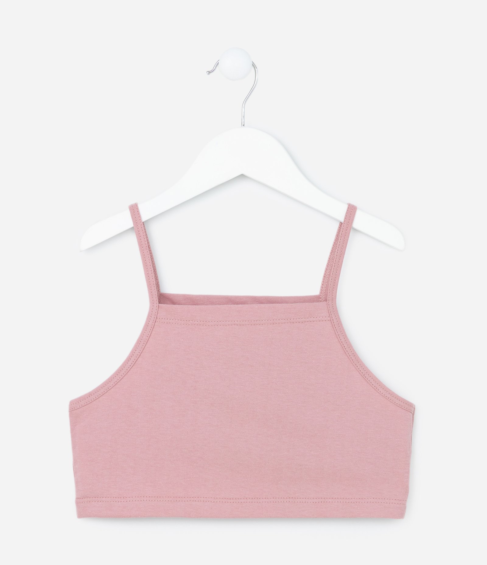 Blusa Texturizada de Corações com Top Interior - Tam 5 a 14 anos Rosa 8