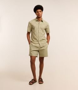 Bermuda em Anarruga com Efeito Amassado