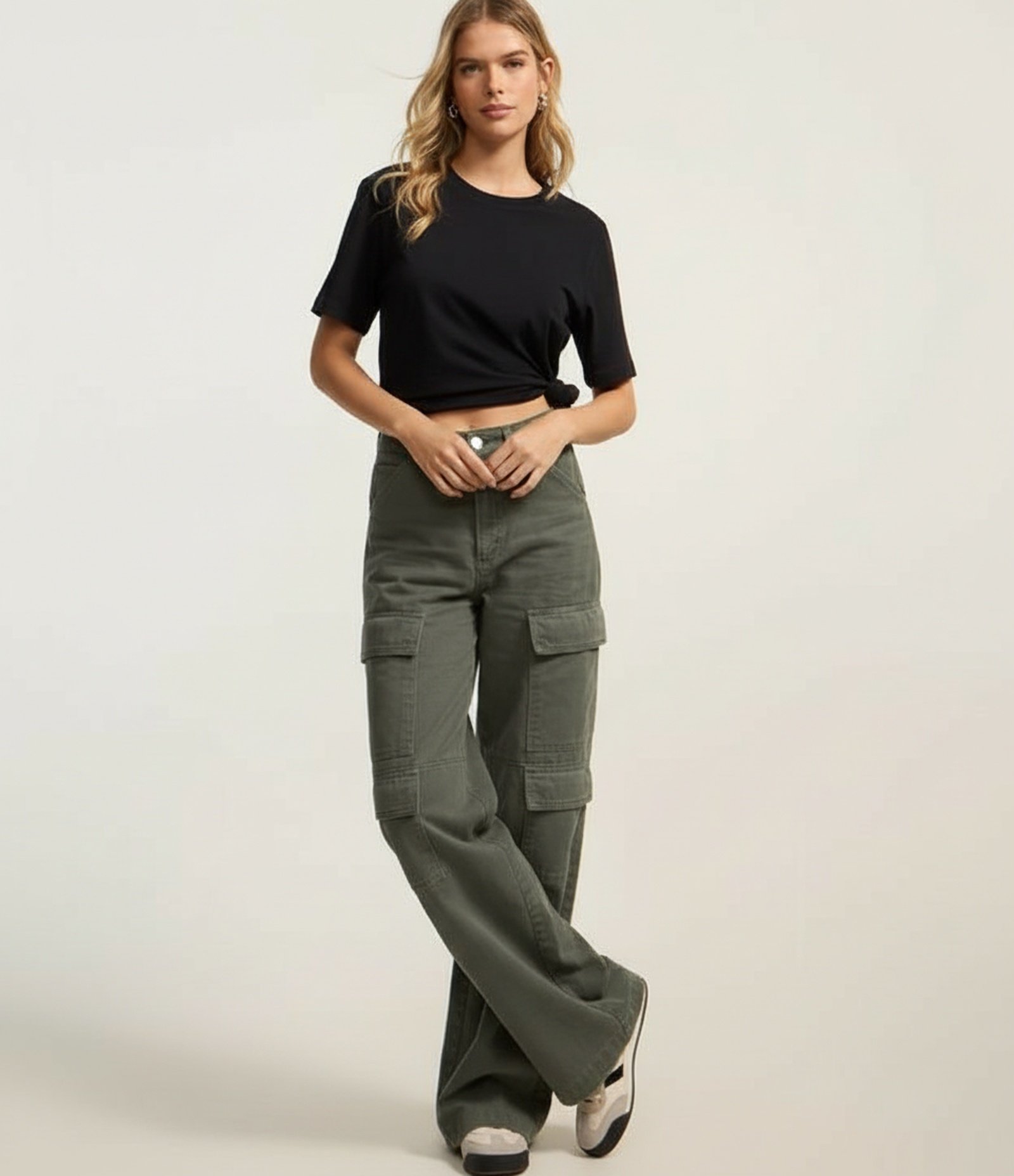 Camiseta Regular em Algodão com Manga Curta Preto 3