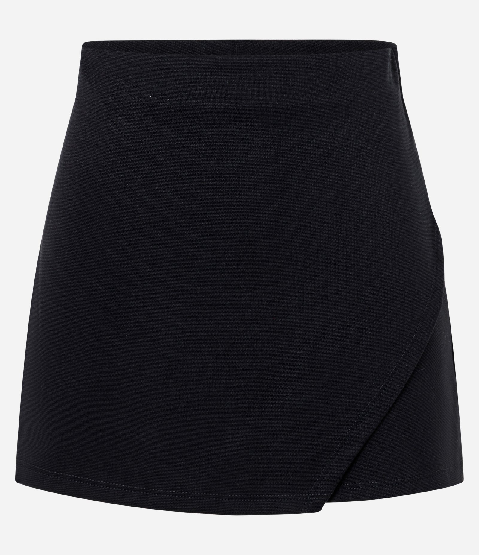 Short Saia Curto em Ponto Roma com Recorte Lateral Preto 5