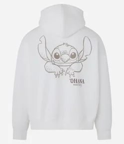 Casaco Boxy em Fleece com Estampa Stitch