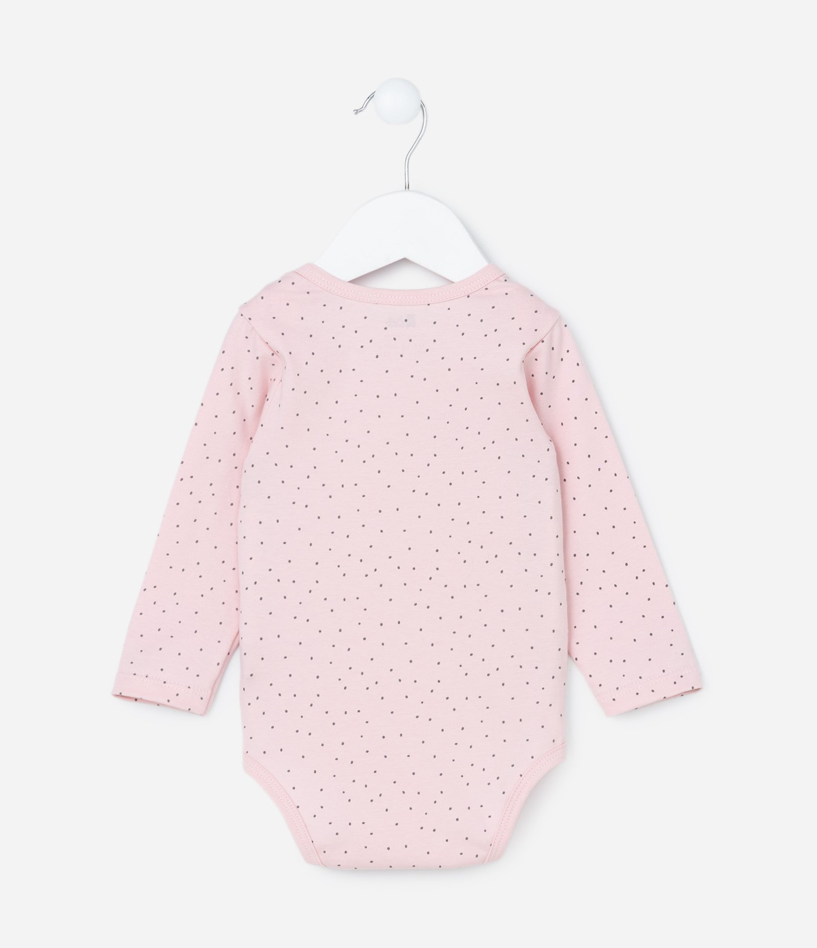 Body Infantil com Estampa Poá e Bichinhos - Tam RN a 18 meses Rosa 2