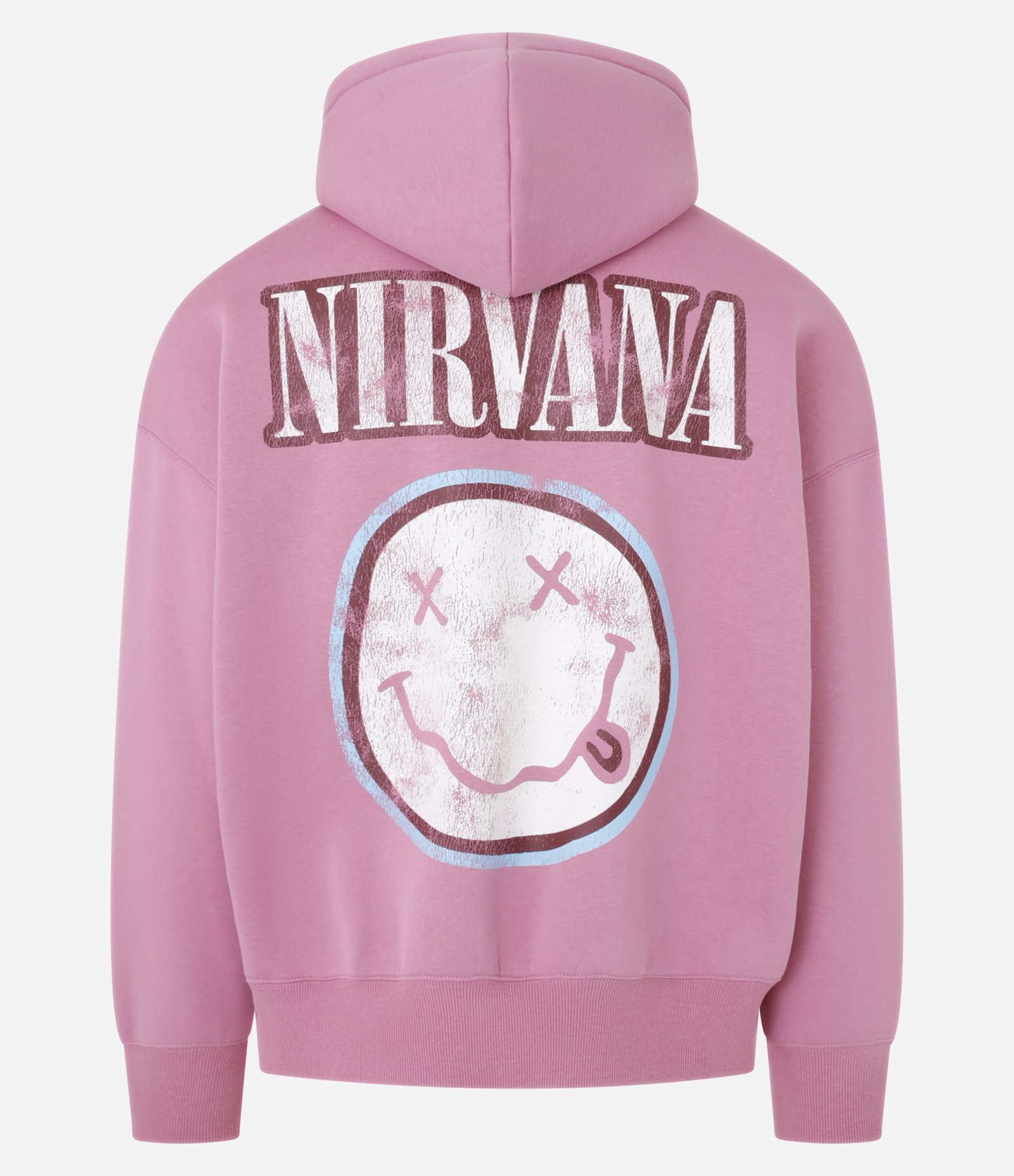 Moletom Boxy em Fleece com Estampa Smiley Nirvana Rosa 9