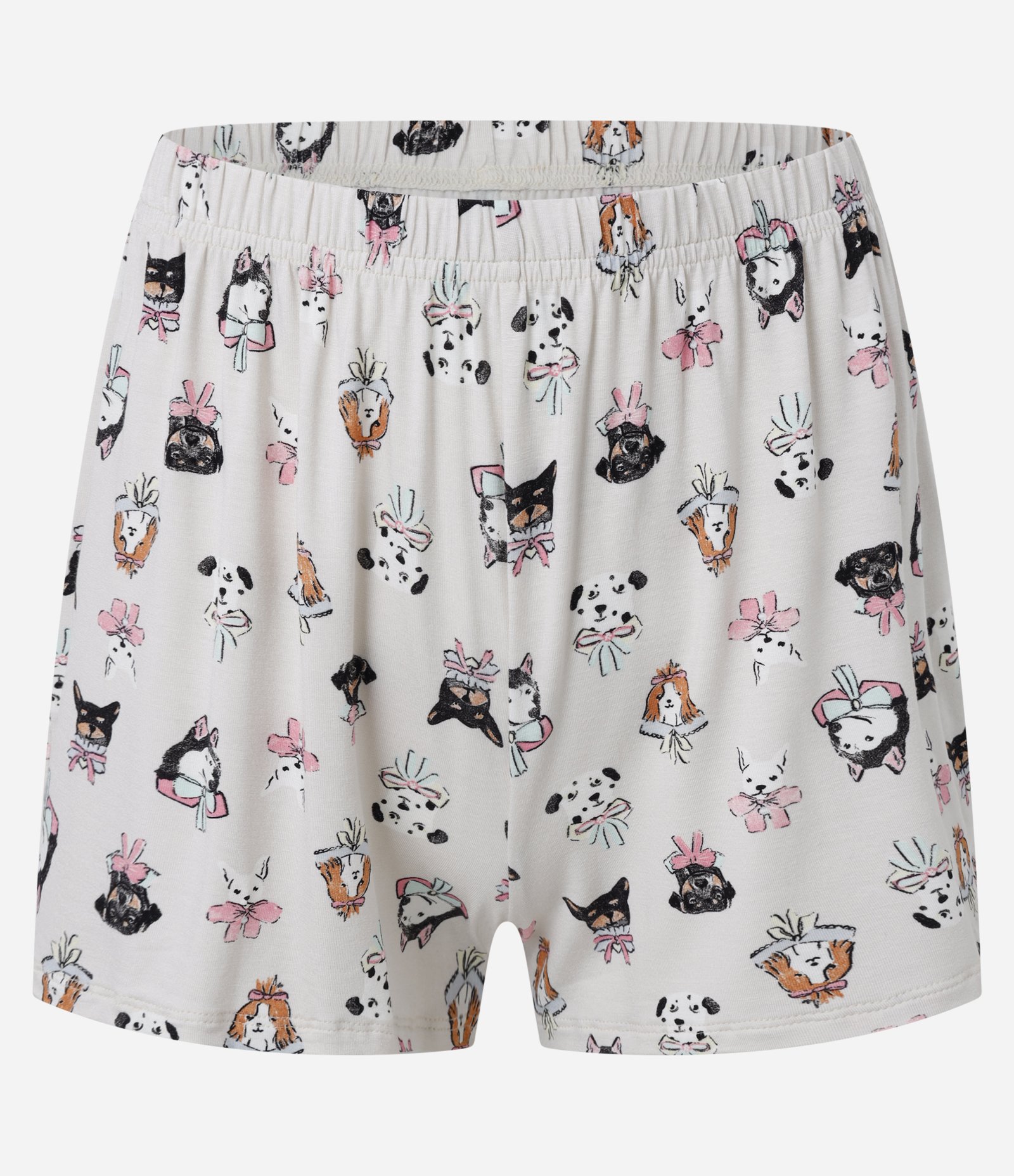 Pijama Short Doll de Alcinha em Ribana com Estampado Pets Azul 7