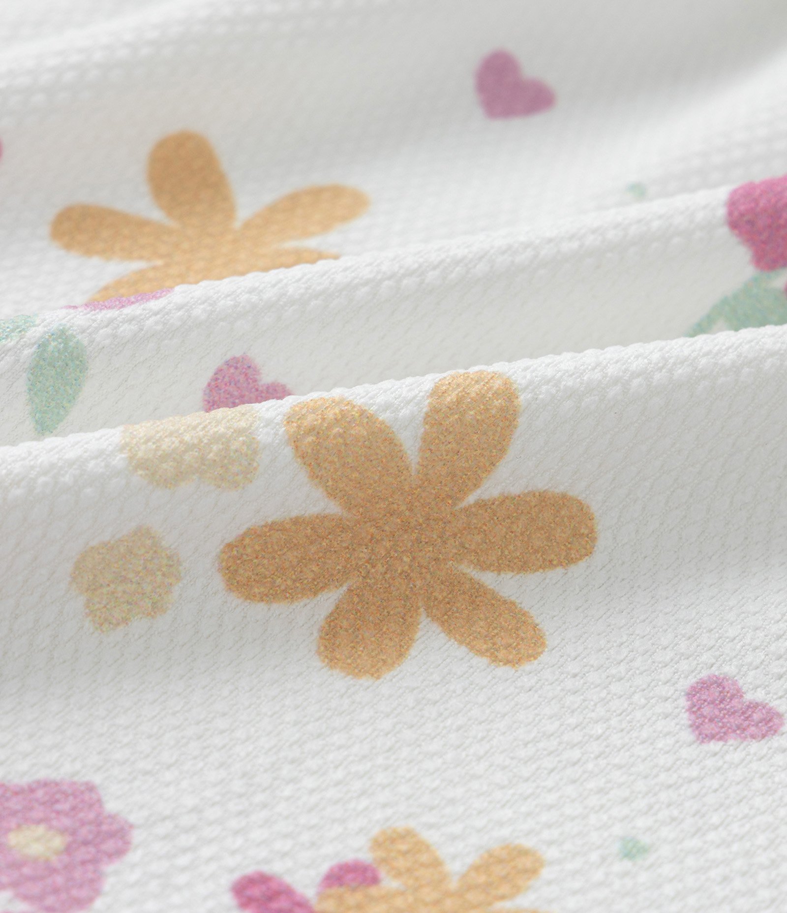 Vestido Alcinha Infantil Estampado de Flores e Calcinha - Tam 0 a 18 meses Branco 3