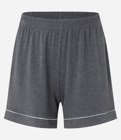 Pijama Americano Short Doll com Detalhes Contrastantes