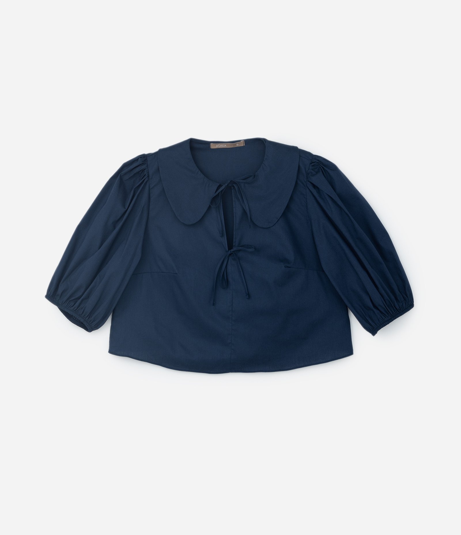 Blusa em Tricoline com Gola Boneca e Laços Curve & Plus Size 5