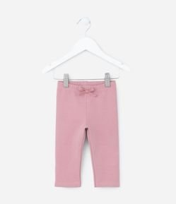 Calça Legging Infantil Quentinha com Lacinho - Tam 0 a 18 meses